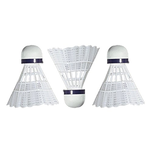 Franklin 52618 White Nylon Deluxe Shuttlecock Pack 3 Count