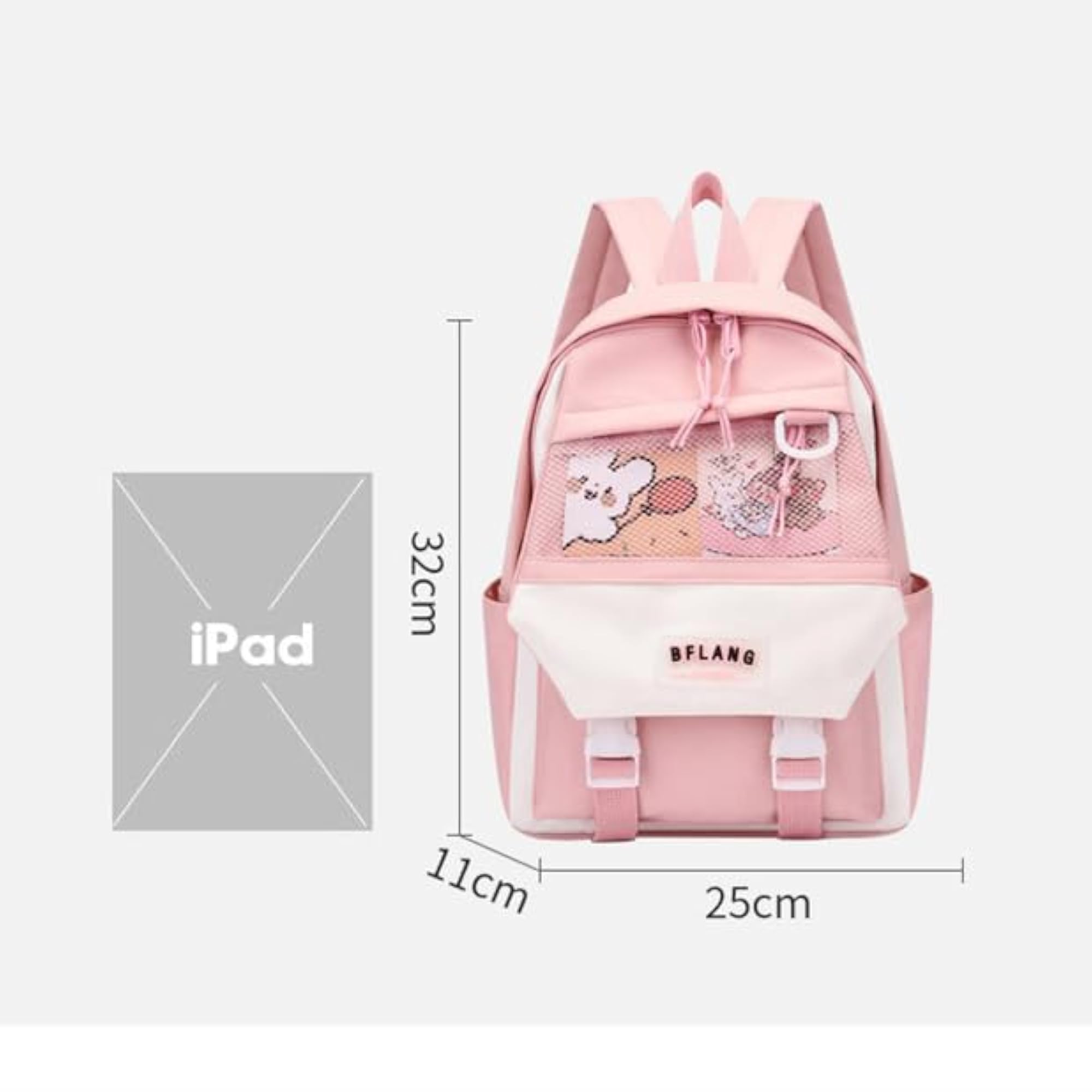 Cute Plush Kids Backpack for Toddlers, Pink Cartoon Animal Design