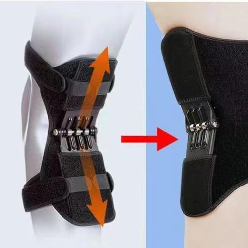Image of Knee Protection Booster Joint Support Spring Stabilizer for Running Training Black|Sporting Goods |Support & Protective Gear
