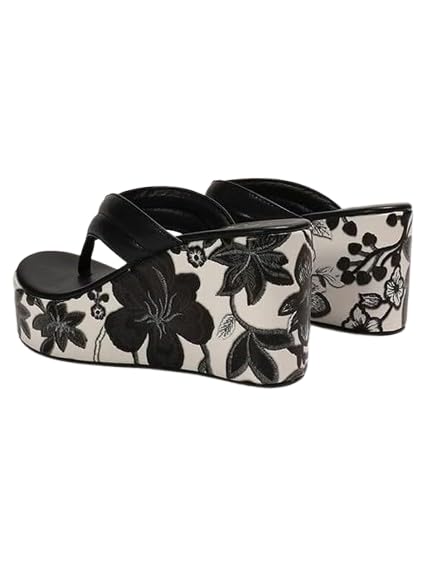 UUNDA Fashion Premium Comfortable, Stylish Casual Wedges for Women | Heel Sandals for Women | Office Wear Casual Footwear Wedges Heels for Office for Everyday Wear V-5147-picture-39
