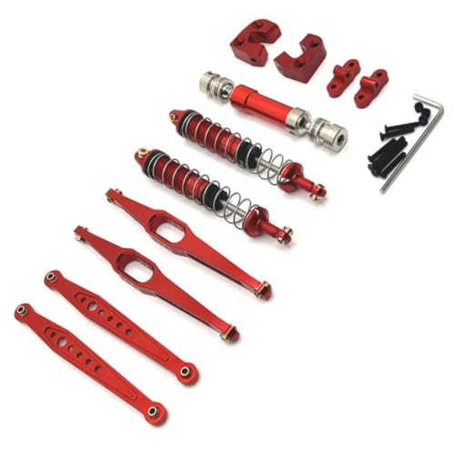 RC�J�[�A�b�v�O���[�h�p�[�c Compatible With WLtoys 124006 12427 12428 12429 RC�J�[�A�b�v�O���[�h�p�[�c�A�N�Z�T���[�d�����f�����^���A�b�v�O���[�h�L�b�g(Red)