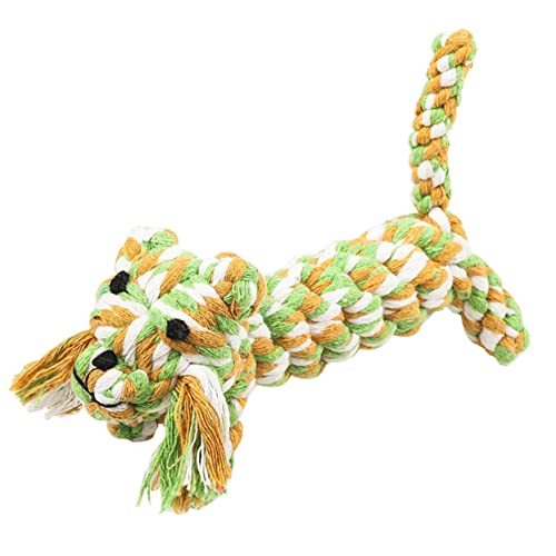 balacoo Teaser Puppy Toys Cartoon Pet Chew Rope Toys Mini Tiger Cotton for Small Dog for Super Chewer Dogs