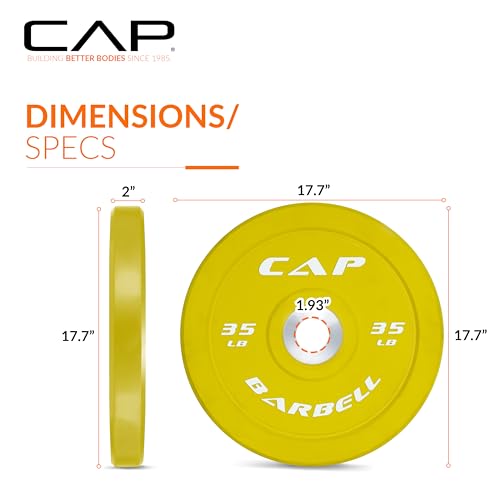 Image of CAP Barbell Rubber Olympic Bumper Plate | Multiple Options /Colors
