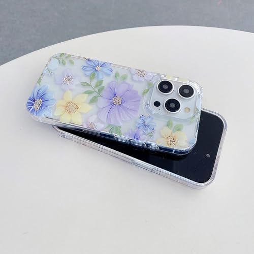 Coque iPhone 14 antichoc fleur transparente protection IMD F6