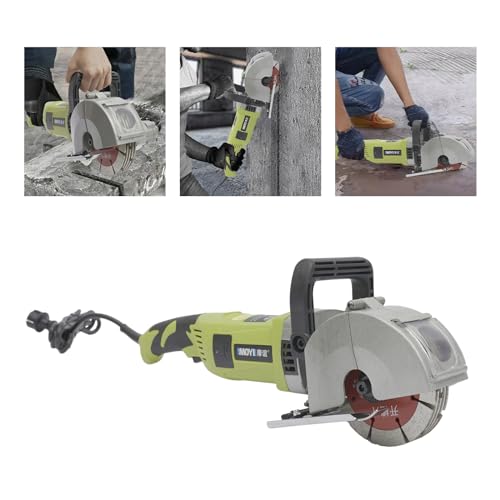MEELRYD Mauernutfräse 4000W, Leerlaufdrehzahl 6500RPM, Nutbreite 33 mm, max. Nuttiefe 37 mm 5x Trennscheibe Ø 121 mm MEELRYD Mauernutfräse 4000W, Leerlaufdrehzahl 6500RPM, Nutbreite 33 mm, max. Nuttiefe 37 mm 5x Trennscheibe Ø 121 mm