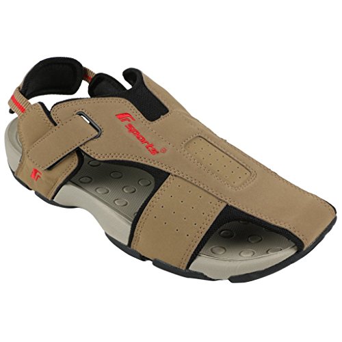 Image of Fsports Men's SP4 Series Brown Synthetic Casual Sandals 6UK