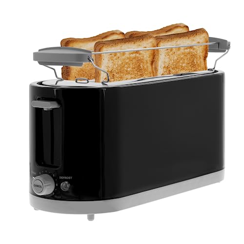 Toaster 6 Scheiben Edelstahl - Gewerbe Toaster Mit 7 Bräunungsstufen & Auftaufunktion
