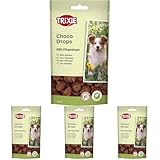 Trixie Schoko Drops, Chocolate, Vitaminados, 75 g (Paquete de 4)