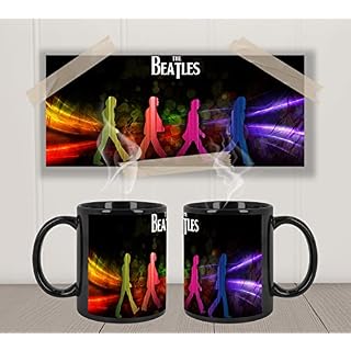 The Beatles D Tasse Ceramique Intérieure et Poignée Noire Black Inner and Handle Mug - Les Beatles, Paul McCartney, John Lennon, RIngo Starr, George Harrison The Beatles D Tasse Ceramique Intérieure et Poignée Noire Black Inner and Handle Mug – Image 2