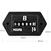 kosiwun Mechanical Engine Hour Meter AC 110V 120V 220V 230V for Air Compressor Golf Cart Club House Generator ATV Chainsaw Tiller Chipper
