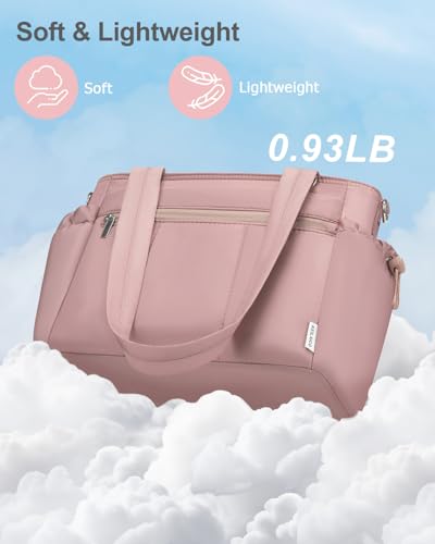 Lunch Box for Women Lunch Bag Tote - Soft Lightweight Large Lunchbox - Insulated Cooler Bag with Adjustable Shoulder Strap for Adult Work Office Camping Outdoor Picnic Travel Beach Shopping 10L Pink — view 5