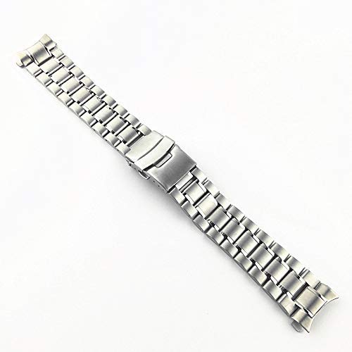 STACTES DE Montre Bande d'acier INOXEUX 18 mm 20 mm 22 mm 24 mm Strap Touche Curve Double Boucle Boucle DE Boucle DE Boucle DE REMPLACE