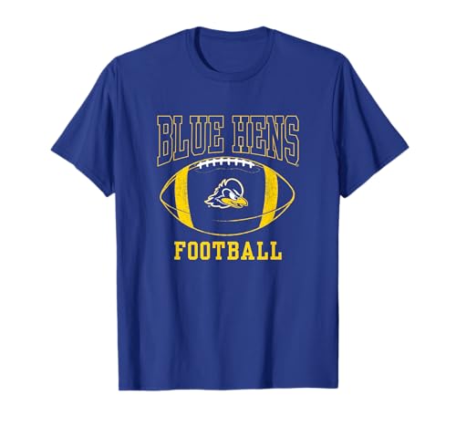 University of Delaware Blue Hens Football Ball T-Shirt