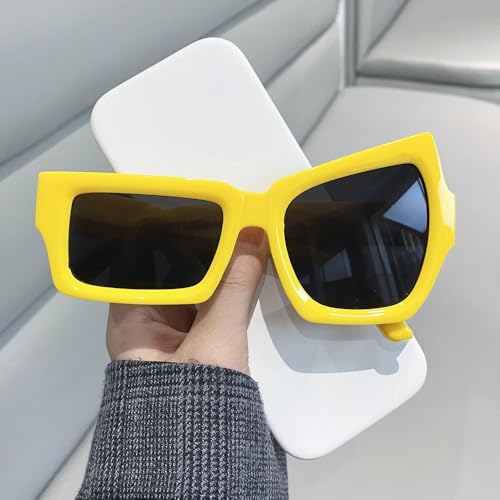 Fashion Irregular rectangle Sunglasses Funny Party Asymmetrical Sun Glasses Men Personality Black Sunglasses3
