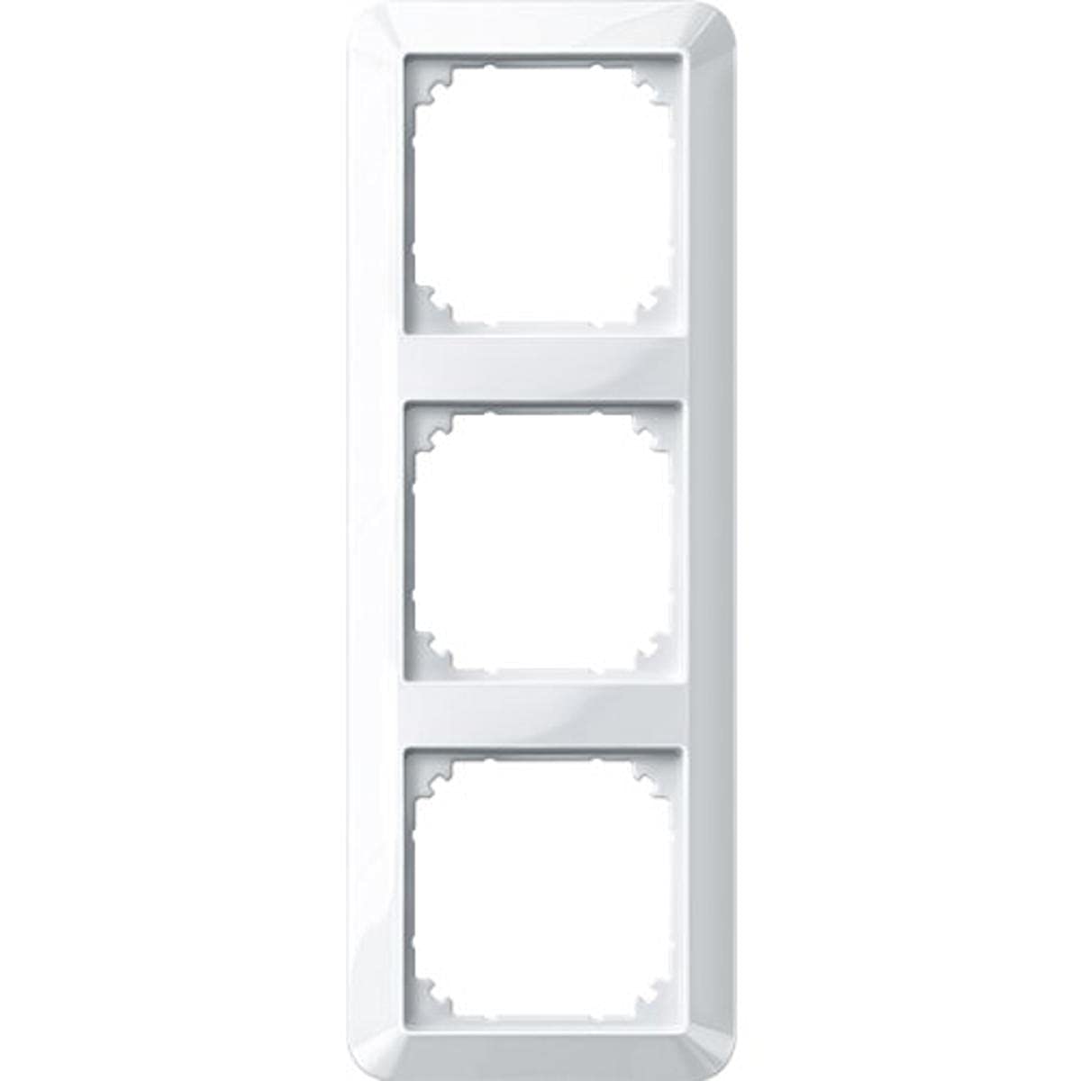 Schneider Electric Polar White Merten 389319 1-M Frame 3-Way For Sockets And Switches, Glossy, Made In Germany [Energy Class B]