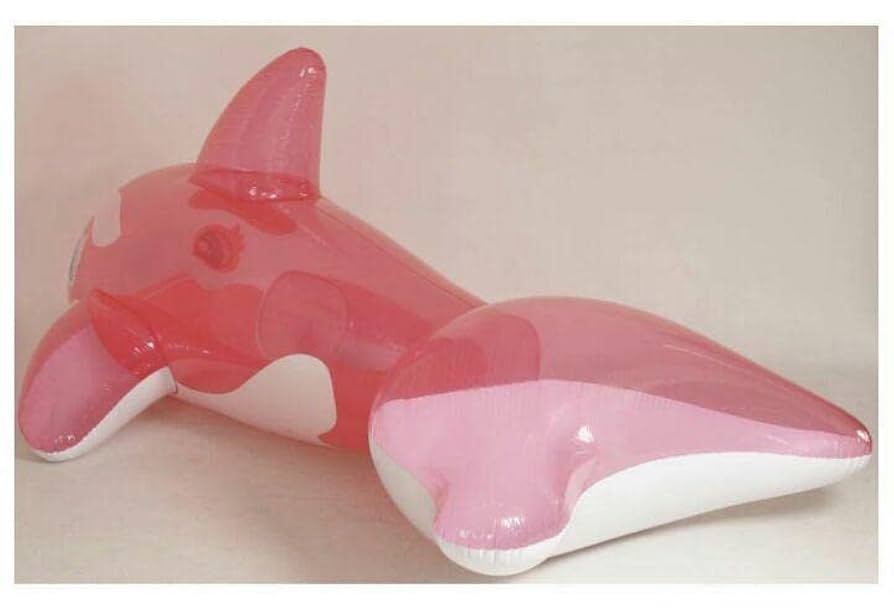 Amazon | シャチ ピンク ツヤあり フロート 空気ビニール風船