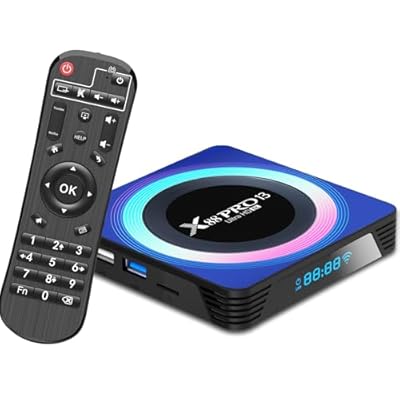 Android 13.0 TV Box Dulmssxy TV Box with 4GB RAM 64GB ROM RK3528 Quad-Core 64bit Cortex-A53 Mali 450 MP2 GPU Support 2.4/5.0GHz WiFi BT5.0 10/100M Ethernet 8K 3D DLNA USB3.0 HDMI 2.0 H.265