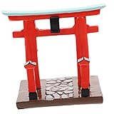 Sosoport Puerta Torii Decoraciones Japonesas Juguetes Al Aire Ornmt Puerta Torii Japonesa Santuario Sintoísta Mesa De Puerta Torii Sintoísta Anti-Real Resina Escritorio