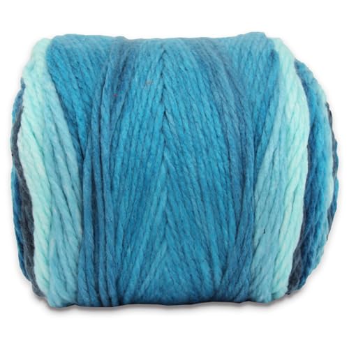 Image of ThreadArt Ombre Chunky Yarn Cake #6, 300g /316 Yds, Winter Forest 05 | Soft super bulky #6 acrylic yarn cake for blankets, scarves, hats, crochet and knitting. Big 300g cake is machine washable.