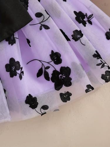Image of TAGAS Baby Girl's Elegant and Sweet Mesh Splicing Dress for Party || Frock for Girls || Short Sleeve Dress for Girls ||Fency Dress||(KD-134)
