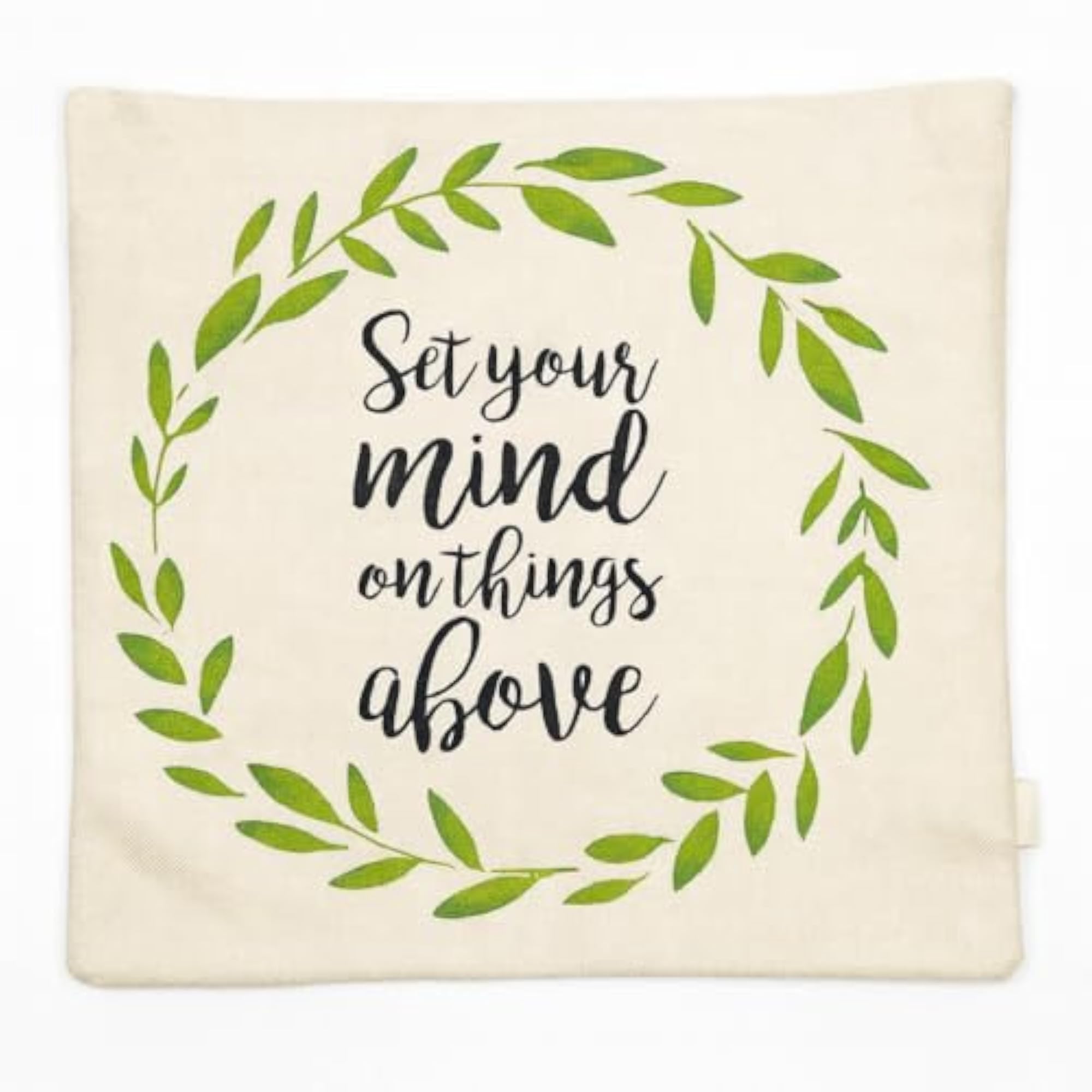 Textured Quote Cushion Cover, 16x16 Inch