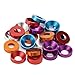 Aluminum Alloy Washers for Countersunk Head Screw Gasket Washer Multicolor RC Car Accessories M2 M2.5 M3 M4 M5 M6 M8 (15Pcs M8,Peach Red)