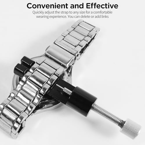 GAQWOK Watch Repair Kit with Watch Back Remover Tool, Includes Screwdriver, Link Removal Tool and Extra Replacement Pins