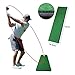 Zaldita Nylon 3D Golf Practice Hitting Mat - Mini Chip & Putt Trainer with Anti-Vibration - Indoor Outdoor Swing Training for Home Garden Office Green 18.5 * 70cm