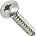 #14 x 1-1/2" Truss Head Sheet Metal Screws, Full Thread, Phillips Drive, Stainless Steel 18-8, Bright Finish, Self-Tapping, Quantity 50 Pieces by Fastenere