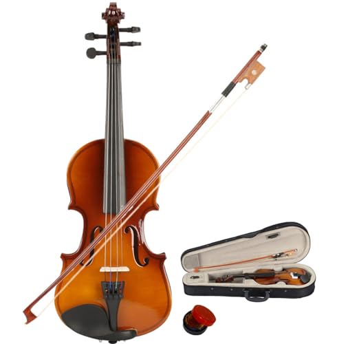 1/8 Beginner Violin for Adults,Complete Full Size Violin Kit with Portable Case,Bow, Rosin All...