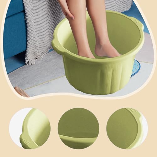 Balde SPA para pies con masaje y antideslizante verde miniatura 4