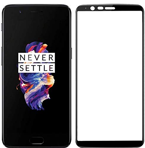 Image of Tempered Glass Screen Protector Compatible For OnePlus 5T with Edge to Edge Coverage and with Easy Installation Kit