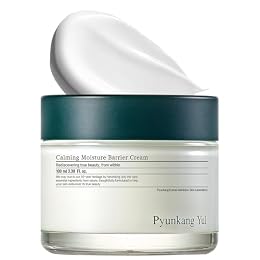Pyunkang Yul PKY Calming Moisture Barrier Cream Instantly Soothes Sensitive Skin, Hyaluronic Acid & Ceramide for Hydration, Vegan, Korean Skincare (3.38 Fl. Oz, 100ml)