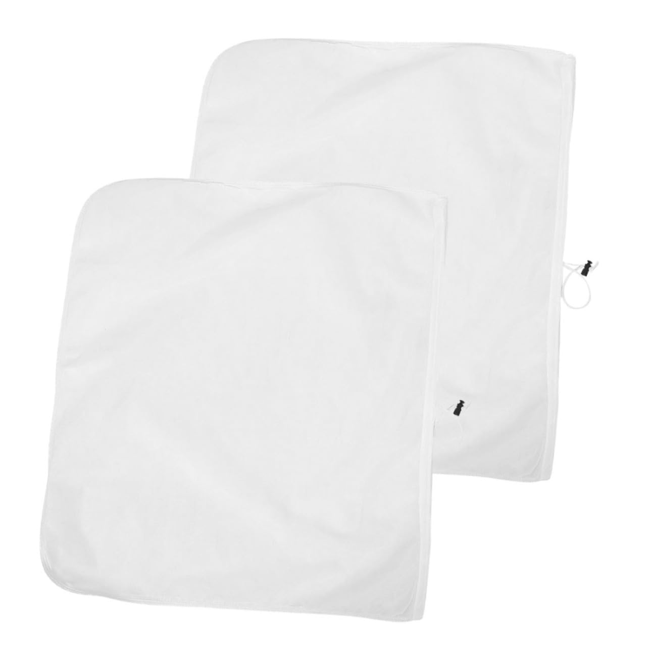 PRETYZOOM Fine Mesh Yarn Bag Set 2 Reusable Brewing Strainer Bags for Milk Tea Juice Polyester Drawstring 250