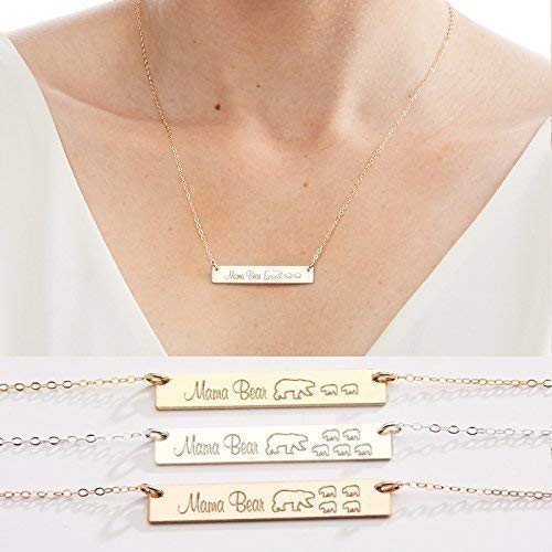 mama bear necklace gold