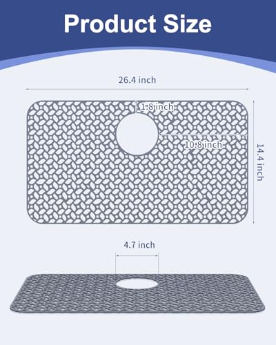 Protector de Fregadero de Silicona 26.4x14.4 pulgadas miniatura 4