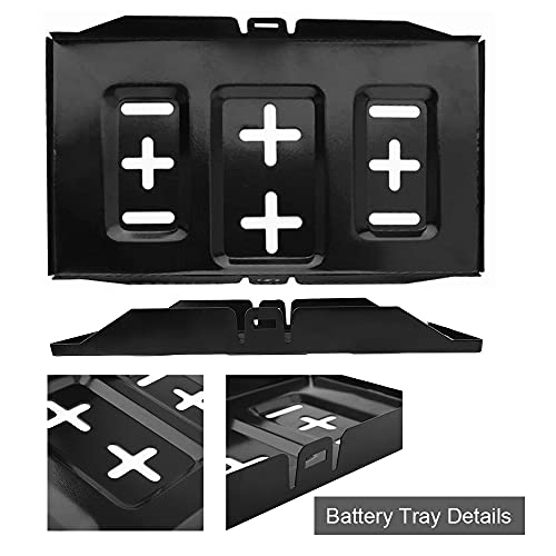 Thepro Battery Hold Down Tray Kit, Corrosion-Resistant Steel Storage Battery Holder Adjustable Bracket Clamp For Car, Boat, Marine (23Cm Bolt With 28Cm Battery Tray) #TOP2