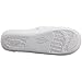 isotoner Women's Terry Embroidered Scalloped Clog, White, 8.5-9 M US