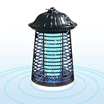 AVITONG Electric Bug Zapper with LED Light, 15W Mosquito Insect Killer Lamp, Indoor Outdoor Fly Trap with 1.2m Cord, Safe Grid Design