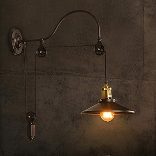 Lámpara de pared de bronce rústica para iluminar pasillos oscuros y zonas de paso 6