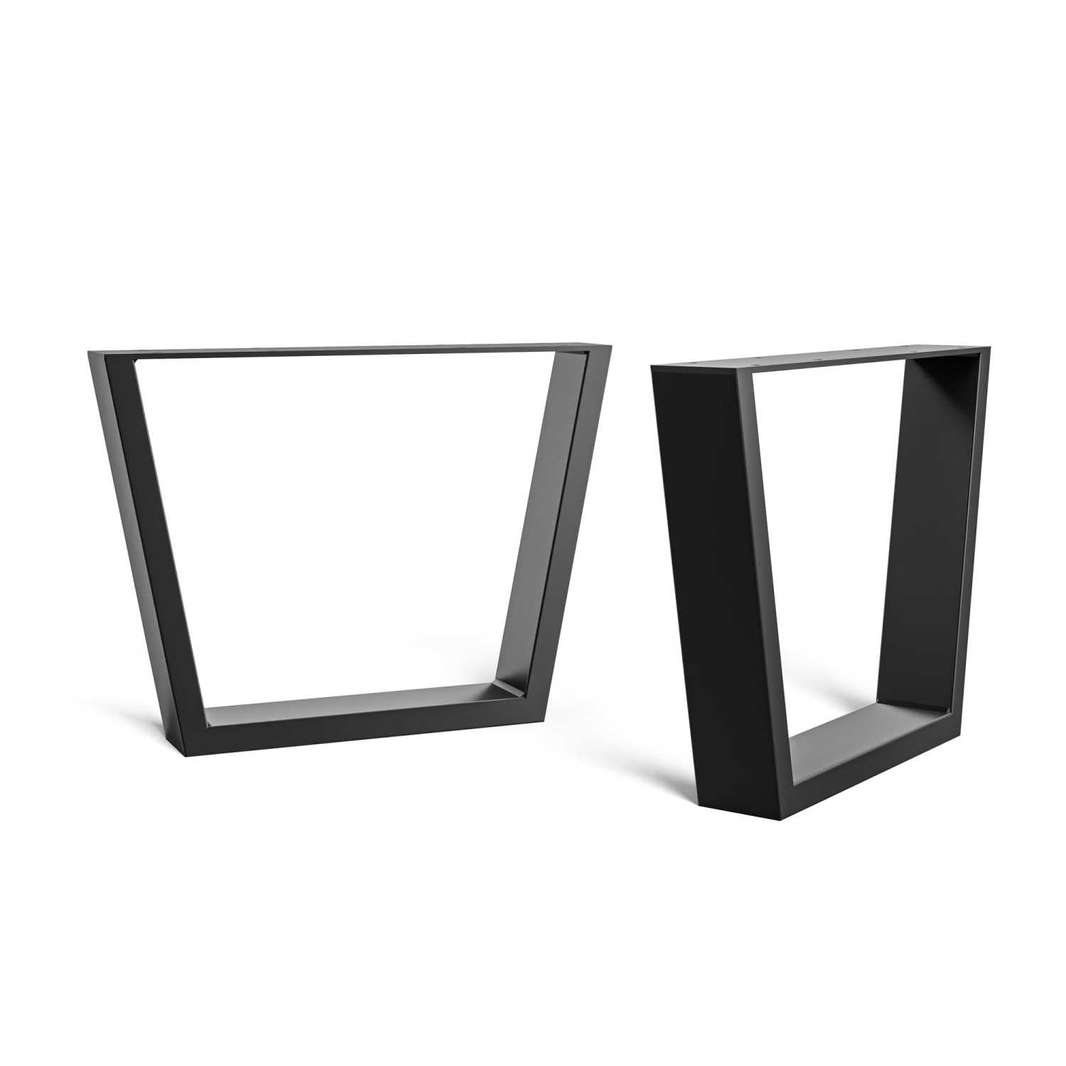 The Hairpin Leg Co [HLC] 2 x Industrial V-Frame Coffee Table Legs - Surface Conditioned Steel, Precision Laser Cut, TIG Welded with Free Screws, Build Guide and Floor Protectors - 35cm [Coffee, Black]