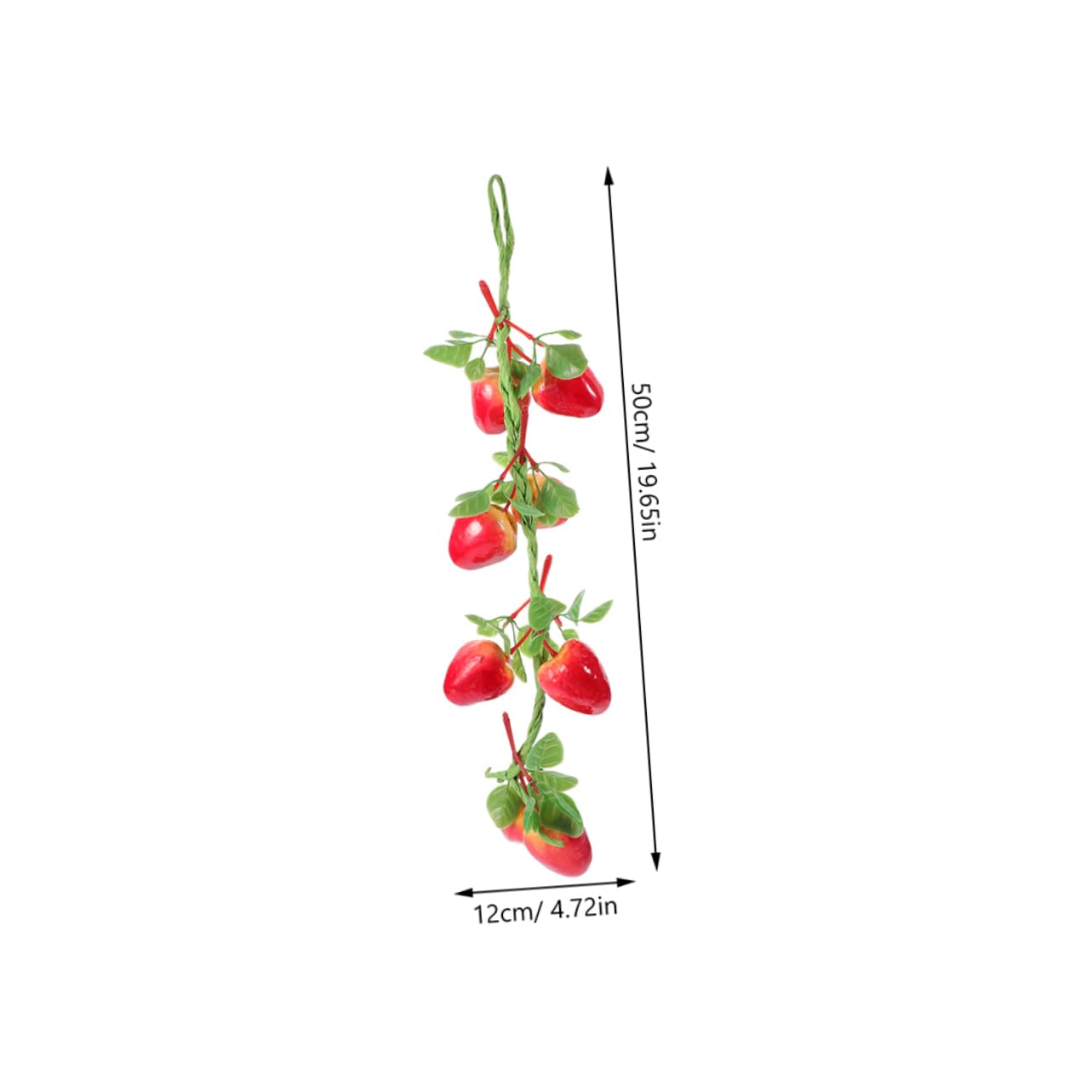 8pezzi Frutta Artificiale Decorativa Con Vite Di Fragole Simulazione Realistica Per Fotografia Decorazione Festa e Ambienti Creativi Facile Da Pulire e Leggera