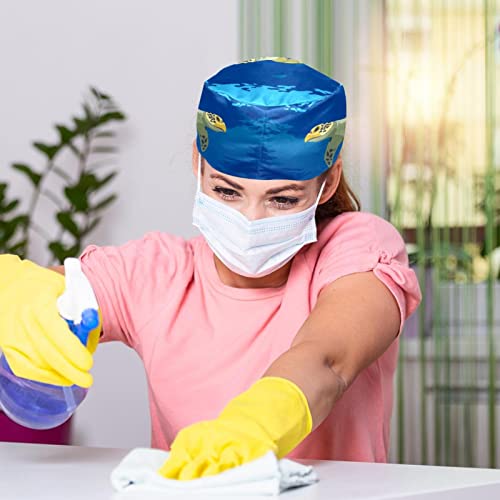 Chapeau de travail JDEZ anti-chute de cheveux - Casquettes bouffantes ajustables