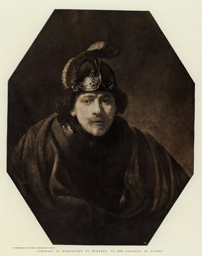 Portrait de Rembrandt affiche toile décoration murale salon tableau 60x90