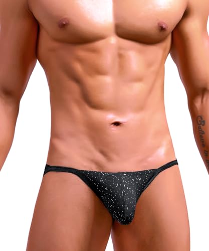 Men's Ice Silk Underwear Briefs Low Rise Bulge Pouch Soft Breathable Sexy Bikini2