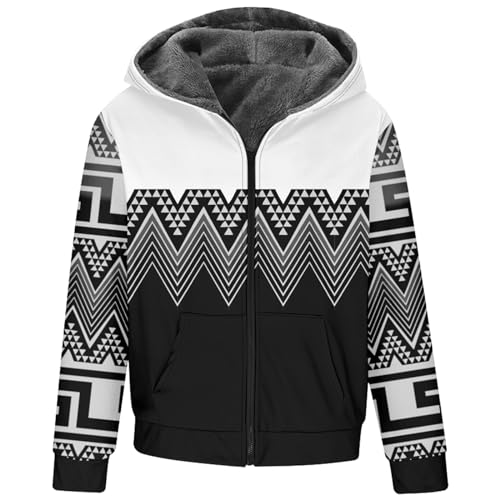 Sudadera con capucha de invierno para hombre forrada en sherpa 4