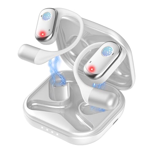 イヤホン bluetooth ワイヤレスイヤホン オープンイヤー【2025年業界高水準】Bluetooth5.3 瞬時接続 最大60時間再生 音漏れ抑制 ブルートゥースイヤホン マイク付き 耳掛け式 耳を塞がらない ながら聴き 骨伝導の革新 空気伝導 急速