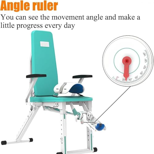 Image of Electric Knee Rehabilitation Trainer, Training Device for Knee Joint Rehabilitation with 360 Rotating Calf Support and Adjustable Backrest, -10 ~ 150 Extension Angle, Data