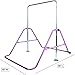 Athletic Bar Expandable Gymnastics Bar Horizontal Kip Bar Junior Training Adjustable Height Jungle Gym Children Folding Monkey Bars Climbing Tower Playground Balance Bar Gymnasts Purple
