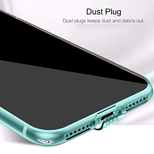 Image of TheGiftKart Ultra Clear Slim Anti-Slip Grip Soft Silicone Back Cover Case with Complete Camera Protection & Anti-Dust Plugs Built-in for Samsung Galaxy A31 (Transparent)
